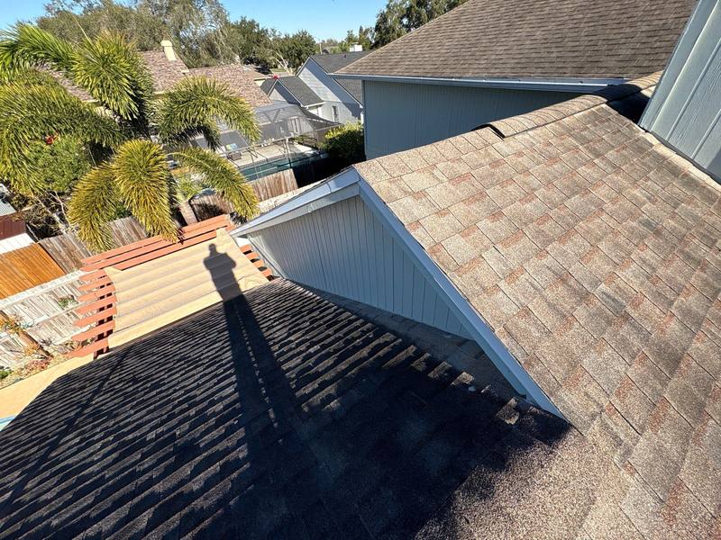 residential shingle roof replacement by Hloska Roofing in Brandon
