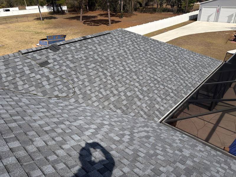 residential shingle roof replacement by Hloska Roofing in Brooksville