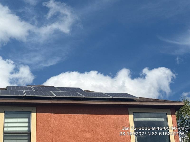 completed roofing project in Trinity FL