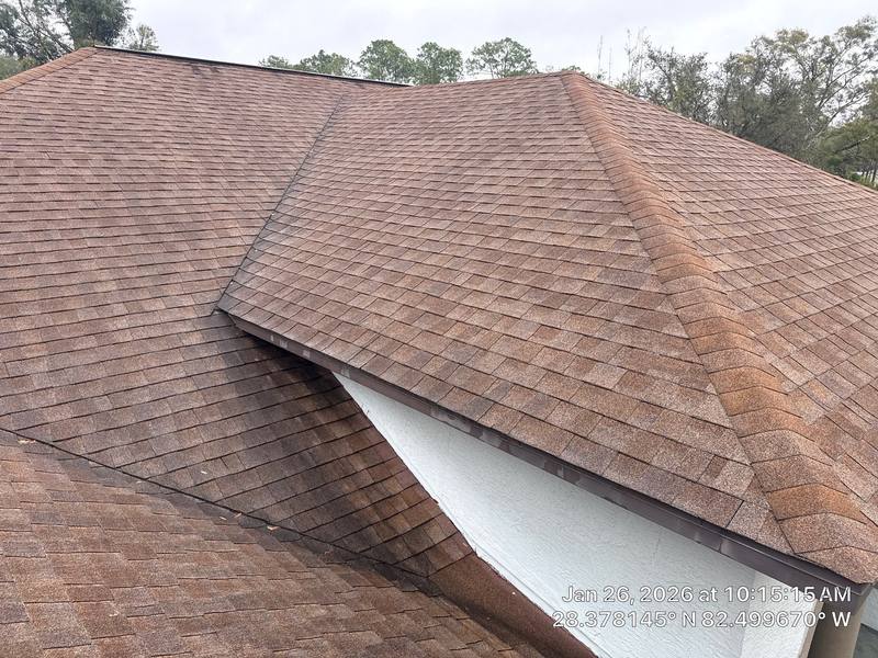residential shingle roof replacement by Hloska Roofing in Brooksville