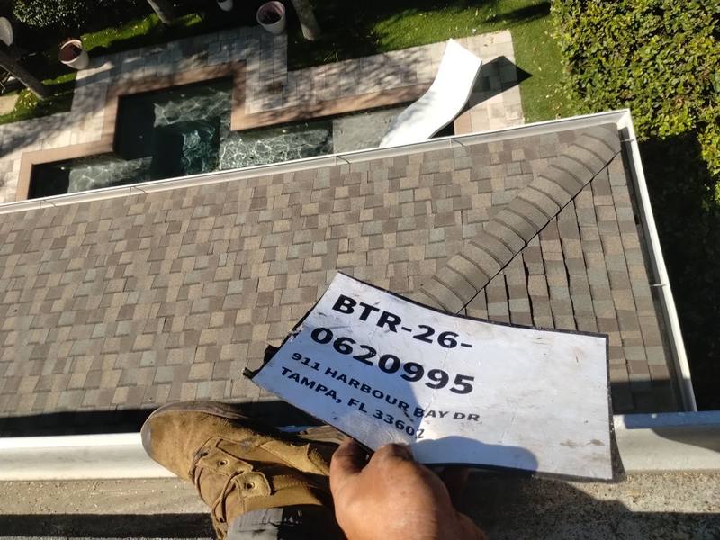 residential shingle roof replacement by Hloska Roofing in Tampa