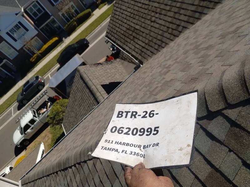 completed roofing project in Tampa FL