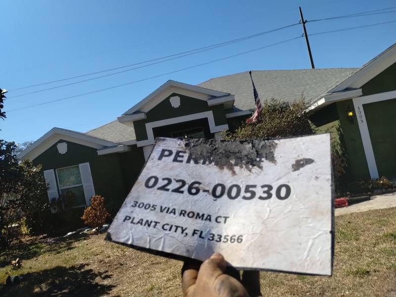 completed roofing project in Plant City FL