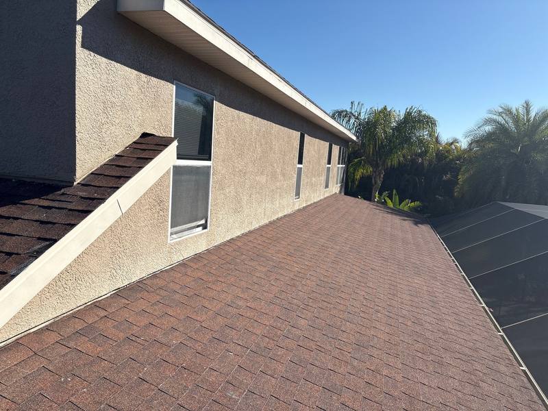 completed roofing project in Lutz FL
