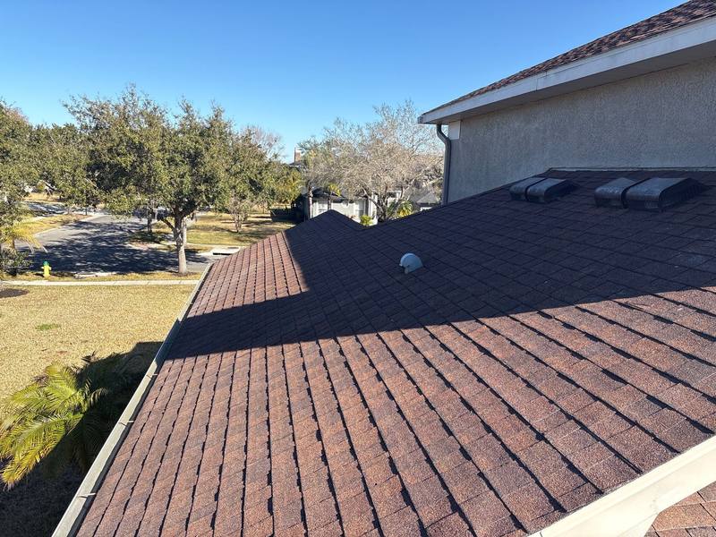 completed roofing project in Lutz FL