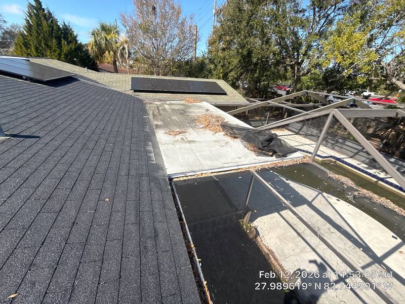 completed roofing project in Clearwater FL