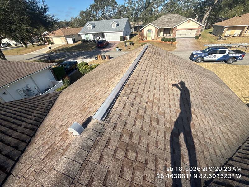 shingle roof replacement in Spring Hill, Florida