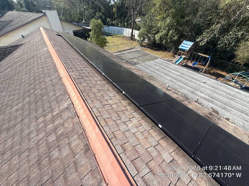 completed roofing project in Hudson FL